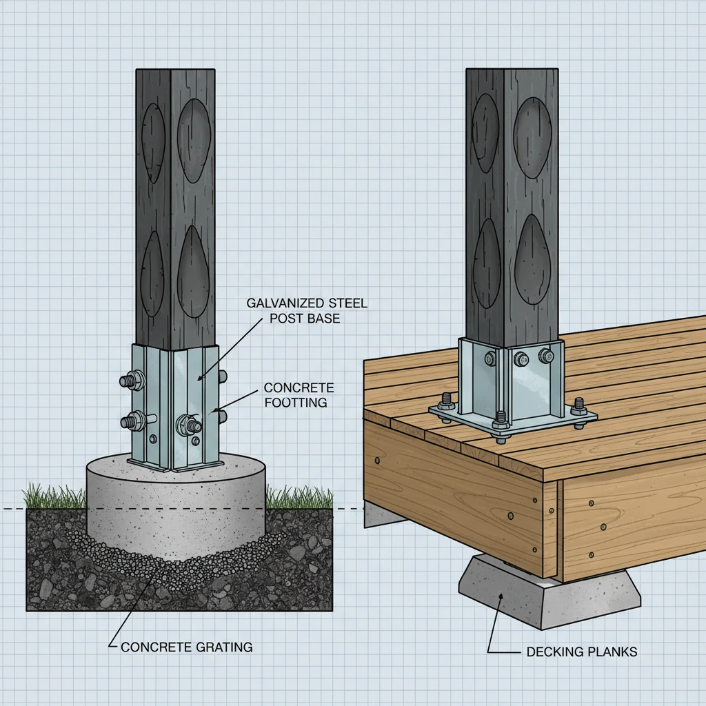 Gazebo anchoring technical diagram