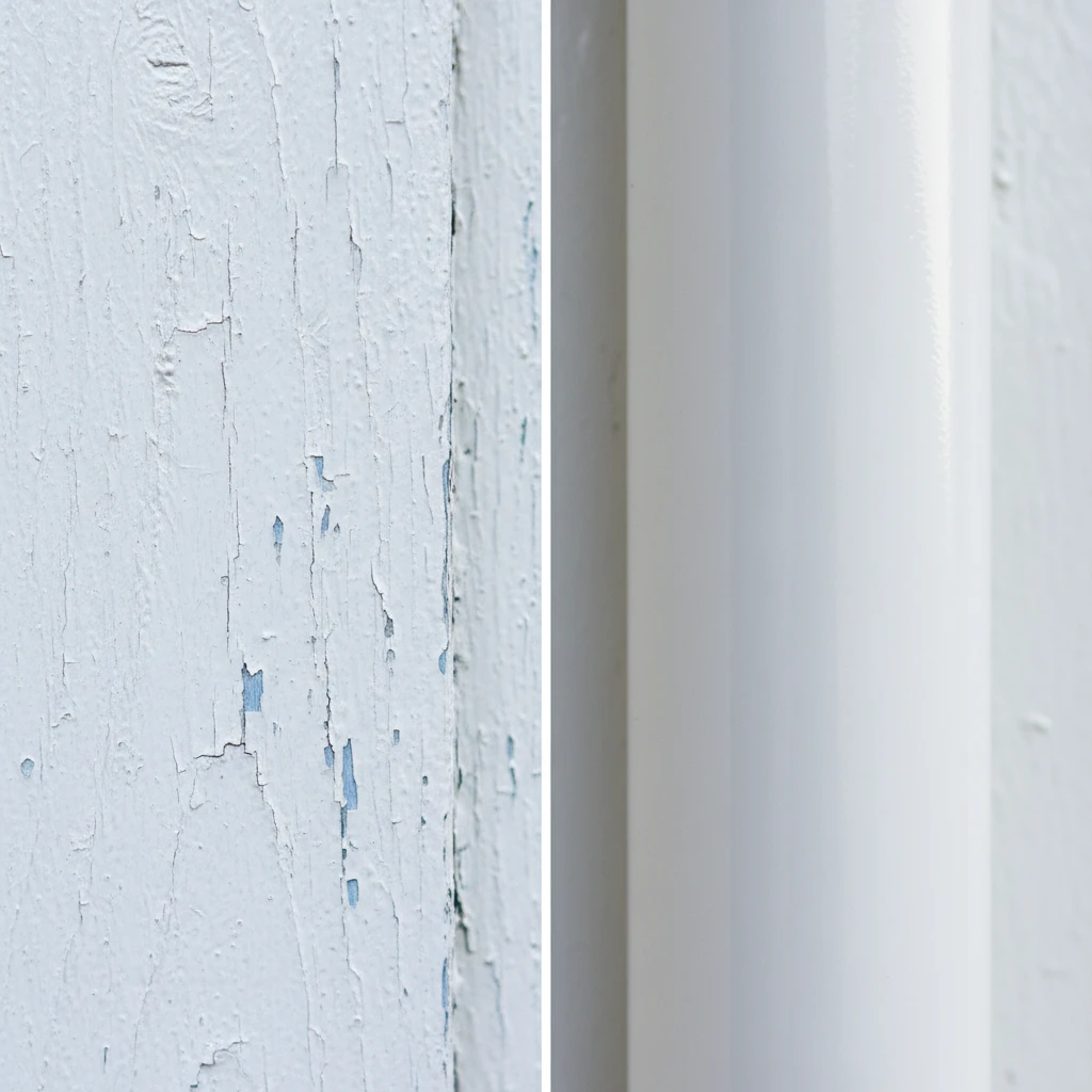 Texture Comparison: Painted Timber vs PVC