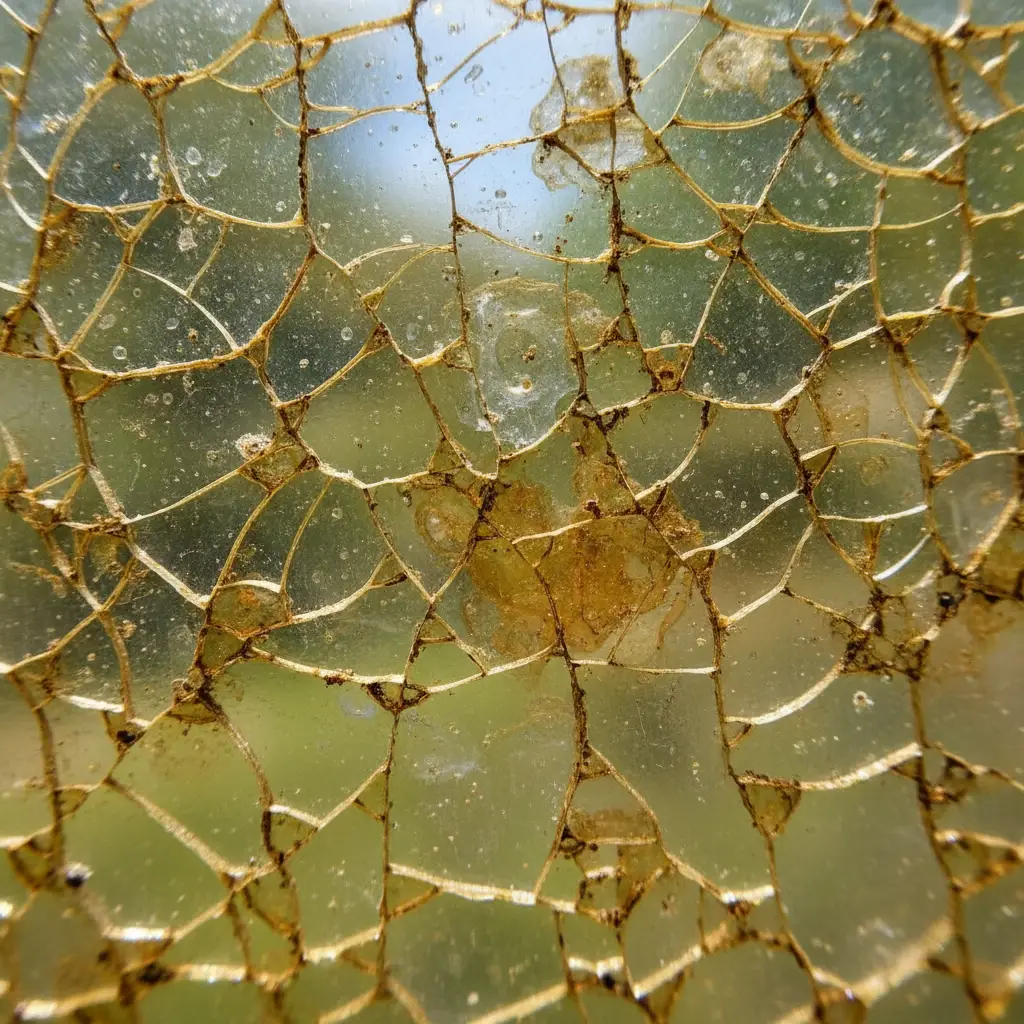 Damaged and brittle polycarbonate roofing
