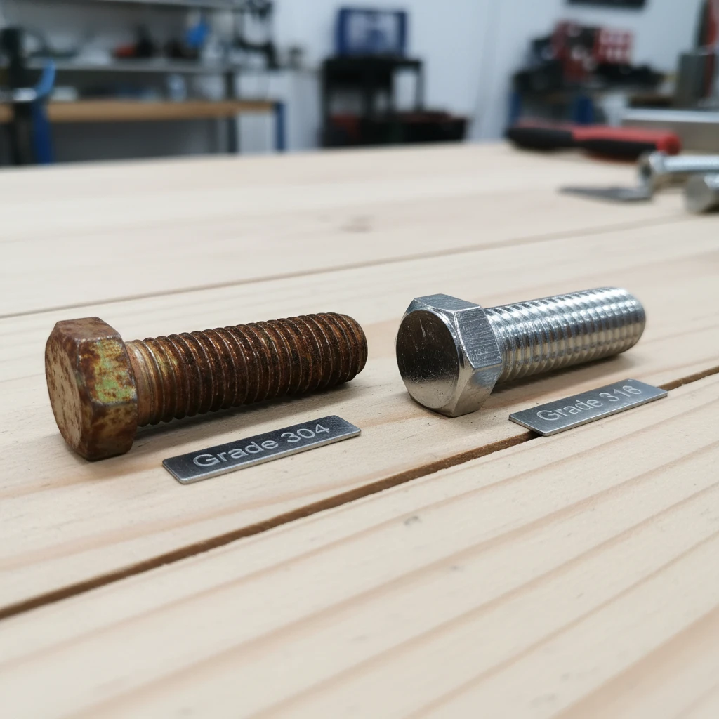 Comparison of 304 vs 316 stainless steel corrosion